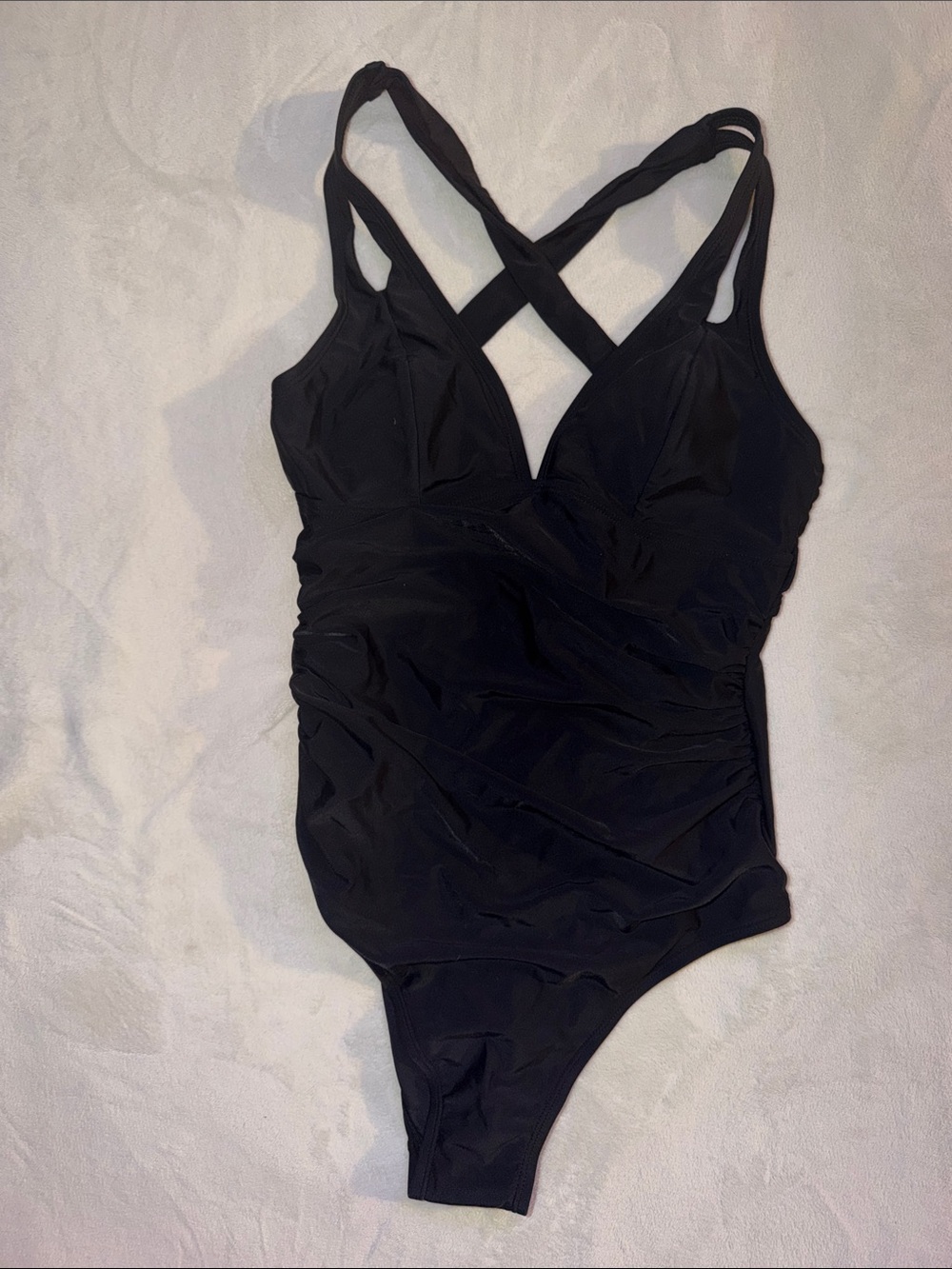 NWT Cupshe - Black Crisscross One-Piece Swimsuit - Women
